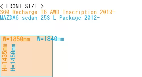 #S60 Recharge T6 AWD Inscription 2019- + MAZDA6 sedan 25S 
L Package 2012-